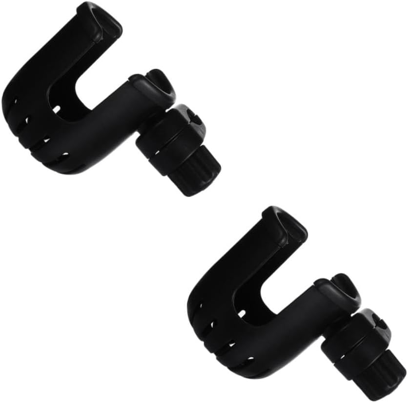 Totority 2pcs Stroller Cup Holder and Water Bottle Rack Drink Carrier for Strollers Wheelchairs and More Easy Installation and Scratch-Resistant Design