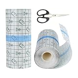 2Rolle Wasserdicht Transparent, 15cm x 1m Membran Wasserfest Groß Rolle Tattoo Folie Second Skin Wasserdichte Waterproof Wasserdichtes Membran für Sport Duschen
