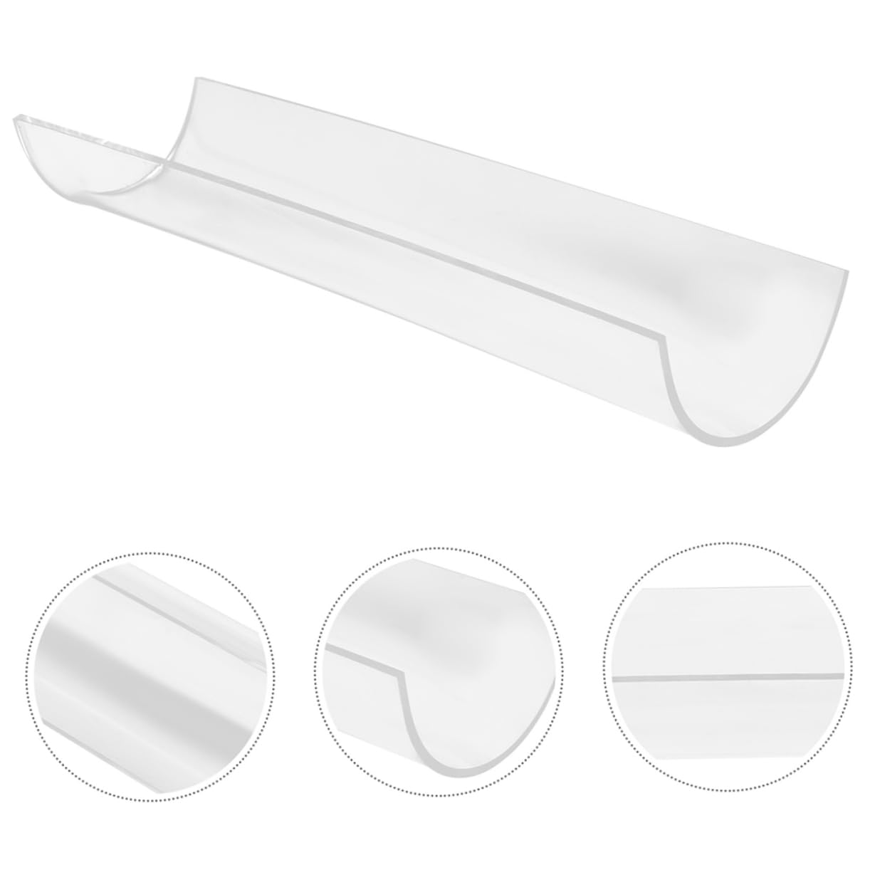 PRETYZOOM Kuchenrollenformer Präzise Formgebung für Praktisches Backzubehör und Acryl U-förmiger mit Innendurchmesser 9,4cm Rollkuchen zu Hause
