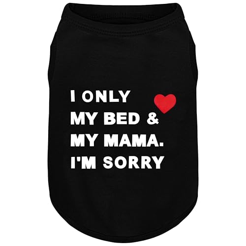 Stylish Cotton Dog Shirt with Print, Soft & Breathable, All-Season Comfort, Fits Most Breeds – Perfect Pet Apparel for Small, Medium, Large Dogs.Black&m