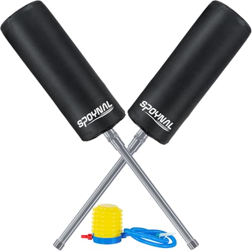 SPOYNAL Padded Blocking Guards, 2 Pack Inflation Padded Contact Sticks, Basketball Blocking Pads Defense Sticks, Inflatable Sparring Training Pads for Basketball, Football, Lacrosse, Boxing Training