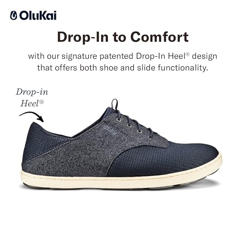 Image of OluKai Nohea Moku Men's No Tie Boat Shoes, Breathable & Quick Dry Mesh, Effortless Design & Barefoot Wearability, All-Day Comfort & Support