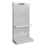 Monofronte Lampa 99267 Scaffale modulare D3, Kit Pannelli a doghe e Accessori - 210 cm
