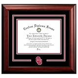 Campus Images NCAA Oklahoma Sooners Spirit Diploma Frame 8.5 x 11 Inches Mahogany