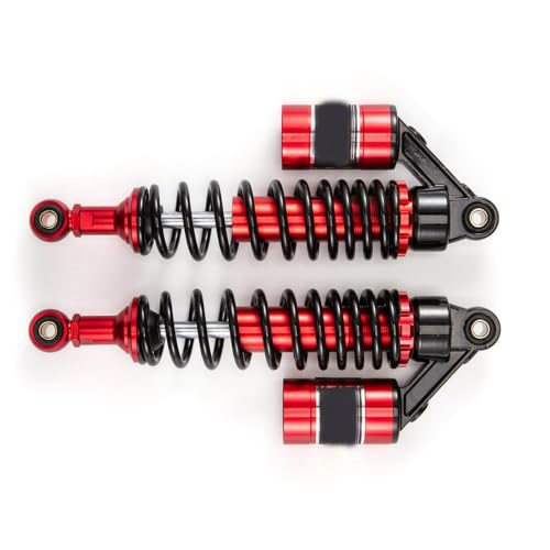 Amortisseur d'air arrière 320mm moto avec ressort de 8mm robuste de couleur rouge Rosso