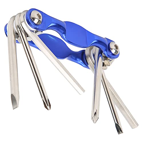 Bicicleta multiferramenta, 6 em 1 multifuncional ferramenta de reparo de bicicleta Kit de ferramenta