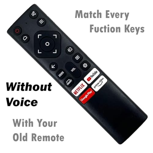 Image of BLACKSHEEP Compatible with Nokia Tv Remote Control Original Suitable for FHD UHD OLED 4K Smart Android Television Without Voice Command and No Google Assistant Feature - Match Remote Exactly