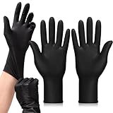 Nitrile Gloves Extra Thick Heavy Duty Rubber Gloves, Latex Free & Powder Free, Large Size Washing Up Gloves for Kitchen, Cleaning, Cooking, Dishwashing, Salon, Hair Dyeing, Medical, Tattoo (2 Pack)
