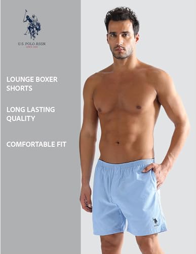 Image of U.S. Polo ASSN. Mens EX003 Cotton Essential Easy Lounge Boxer Shorts -Pack of 1