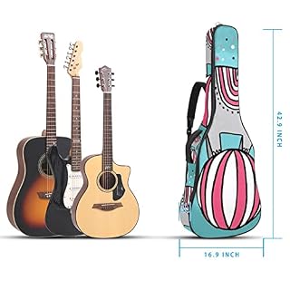 Housse pour guitare acoustique – Loup hurlant à pleine lune – 1 cm d’épaisseur – Rembourrage étanche – 101,6 cm, 104,1… - Les Beatles, Paul McCartney, John Lennon, RIngo Starr, George Harrison Housse pour guitare acoustique - Loup hurlant à pleine lune - 1 cm d'épaisseur - Rembourrage étanche - 101,6 cm, 104,1… – Image 5
