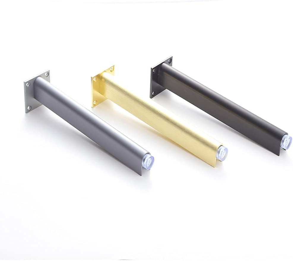 4pcs Furniture Legs Metal Bathroom Cabinet Feet Table Legs Furniture Feet Aluminum Alloy Feet Replacement Furniture Risers Legs Couch Legs Desk Legs(black15cm)