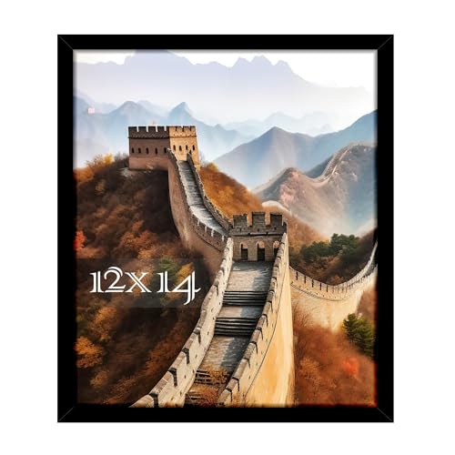 Picrit 12x14 Picture Frame Photo Frame for Wall Mounting Display Black