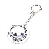 Fashion Culture Jewel'd Portable Handbag Hanger w Clip, Clear