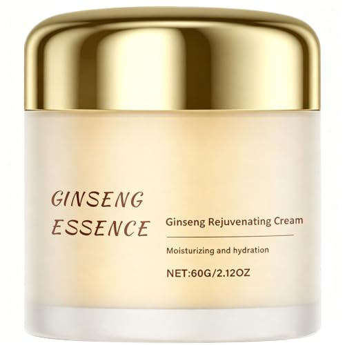 gcdat Ginseng Rejuvenating Cream, Concentrated Ginseng Cream With Ginseng Essence & Hyaluronic Acid for Wrinkles & Deep Hydration - 2.12 Oz- Lightweight Daily Face Moisturize, Nourish & Smooth