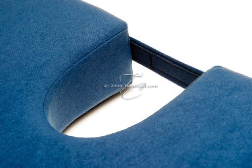 Lift Cushion Portable Lumbar Back Support Pillow For Car - Coccyx, Tailbone And Back Support Cushion For Office Chair, Lumbar Wedge Extended Extra Large - Tush-Cush Orthopedic Seat Cushion, Navy Blue #TOP3