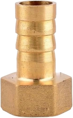Gkirqvpe Women's One Color Brass Barb Hose, 20 Pack Brass Pagoda Fittings Npt Barbed Hose Connector Pneumatic G1/2 Inch 6-25Mm(G1/2 Inch*16Mm)
