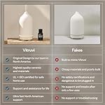 Vitruvi Stone Diffuser, Ceramic Ultrasonic Essential Oil Diffuser for Aromatherapy | Ceramic Diffuser, Diffusers for Home, Oil Diffuser, Room Decor | Black, 90ml Capacity - Image 5