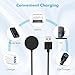MoKo Charger Compatible with Gabb Watch 3/3e, Portable Magnetic Charger Dock with 3.3 ft/1 m USB Charging Cable for Gabb Watch 3/3e, Black