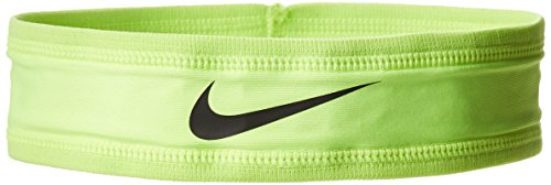 Nike Speed Performance Headband (One Size Fits Most, Volt/Black) Sweatband Swoosh Logo