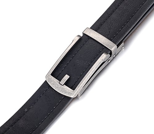 Image of Marino Men's Comfort Click Ratchet Belt Casual Leather Belt for Men - Automatic Linxx Buckle, 1 3 /8 inch Wide - Elegant Gift Box