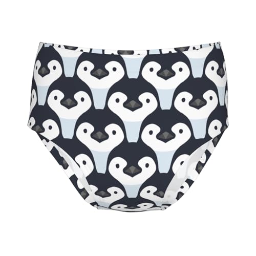 Cute Penguin Girls' Underwear Soft Cotton Little Girls Panties Comfort Briefs