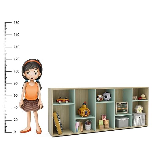 Estante Montessoriana 10 Nichos Legno Salinas/Verde Belaggio