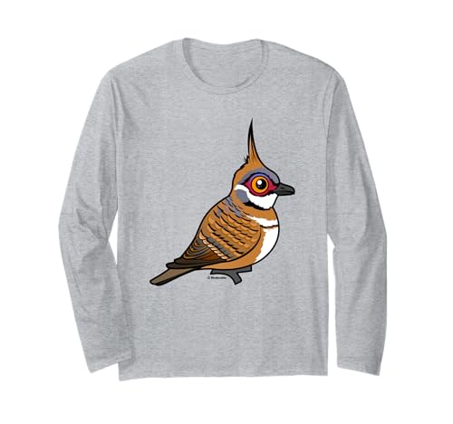 Cute Cartoon Spinifex Pigeon Birdorable Bird Species Long Sleeve T-Shirt