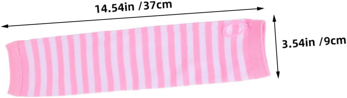 Holibanna 2 Pairs Women Long Fingerless Arm Warmers Knit Stretchy Thumbhole Sleeves Soft Warm Arm Gloves for Cold Weather Protection