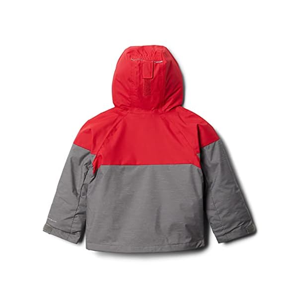 Columbia Boys' Little Alpine Action II Jacket, City Grey Heather/MTN Red, X-Small - Image 6
