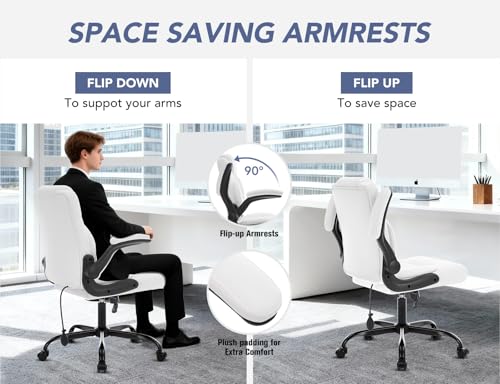 Morkprism Office Chair,Executive Computer Desk Chair,White by Morkprism - Used condition - Image 9