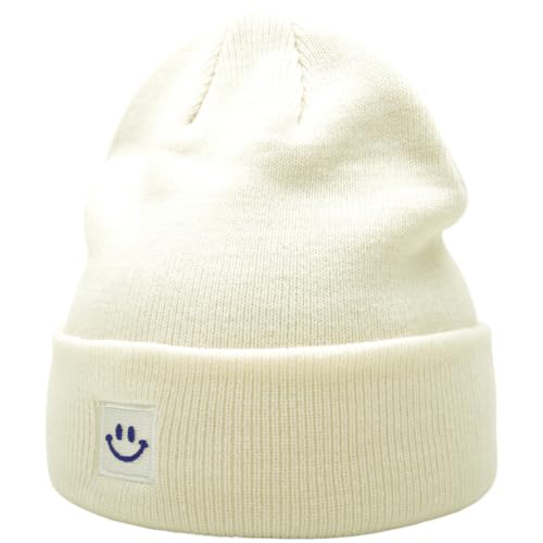 Image of 55cube Unisex Winter Beanie Hats Warm Thick Knit Cuffed Skullcaps