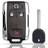 SUPALAND Key Fob Remote Replacement Fits for Chevy Silverado 1500 2500 3500 Colorado GMC Sierra Canyon 2014-2022 FCC ID: M3N-32337100 with Uncut Chevrolet GMC Transponder Ignition Key 46 Chip 315MHz