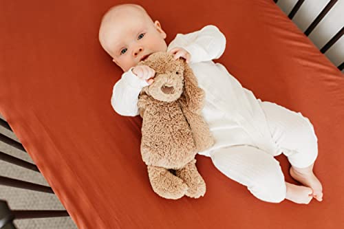 Image of Copper Pearl Premium Knit Baby Crib Sheets for Boys and Girls Breathable and Soft, Fitted Crib Sheets for Standard Baby Mattresses, Moab
