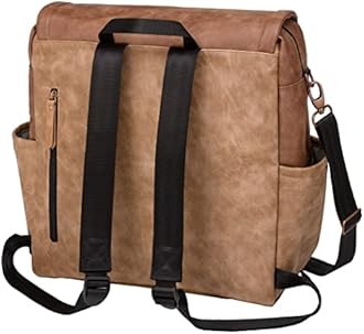 Petunia Pickle Bottom Boxy Backpack, Diaper Bag, Stylish Baby Bag, Spacious Backpack, On-The-Go Moms, Brioche