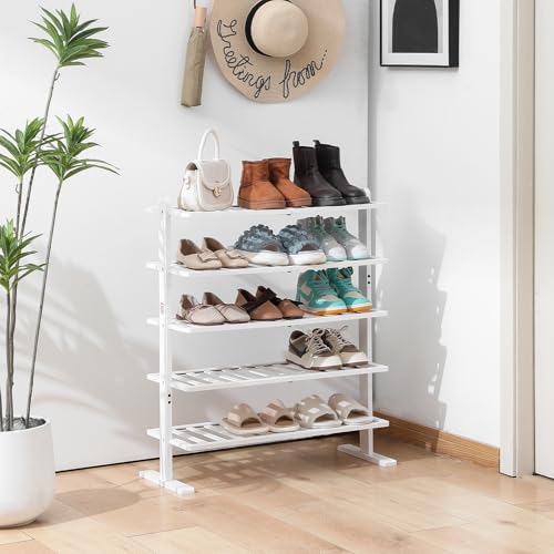 Organizador de Zapatos de Bambú de 5 Niveles por $19.99 (50% de descuento)
