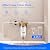 Waterdrop Mega Spin Down Sediment Filter, Reusable Whole House Water Filter System, Backwash Sediment Water Filter Double System 100 Micron+5 Micron PP Filter, BPA Free, 1" MNPT + 3/4" FNPT