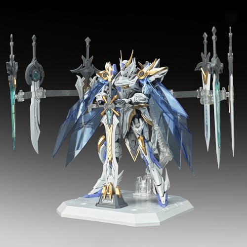 Pipigirl 1:144 Plastic Action Figures Kits, Divine Invoker Percival, 6.3 in Mecha Model, Easy to Assemble