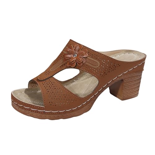 Chaussures sabot d'été pour femme idéales en pantoufles d'intérieur ou danse rose
