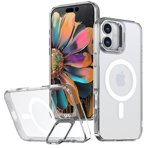 Coque iPhone 16 Plus transparente béquille idéale pour regarder vos vidéos en mains libres