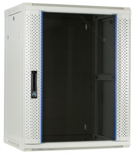 15U Witte Wandkast Met Glazen Deur 600X450X770Mm (Ds6415W)