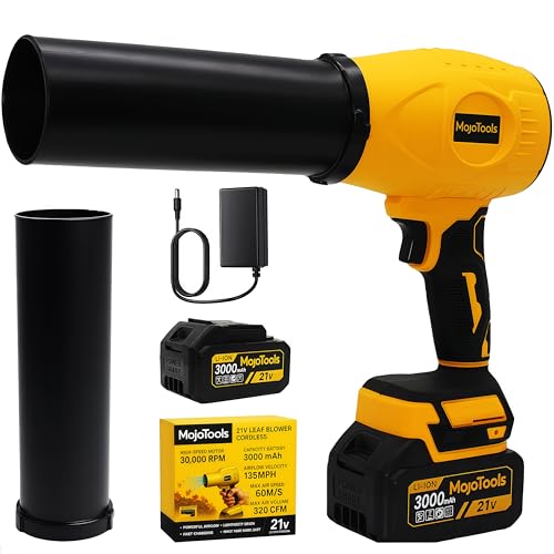 MoJoTools 21V Cordless Leaf Blower with Battery
