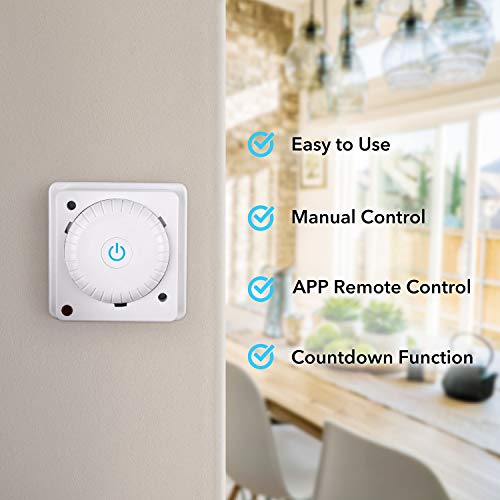 HBN WiFi Smart Wall Timer Switch, Compatible with Alexa and Google Assistant, No Hub Required, APP Remote Control, Control Your Devices from Anywhere 16 amp 3680 watts (1 Pack) - Image 10