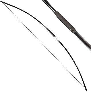 ZSHJGJR 66" Archery Traditional Longbow Hunting English Longbow 25-150LBS One-Piece Recurve Bow Straight Bow Right/Left Handed for Outdoor Hunting Target Shooting