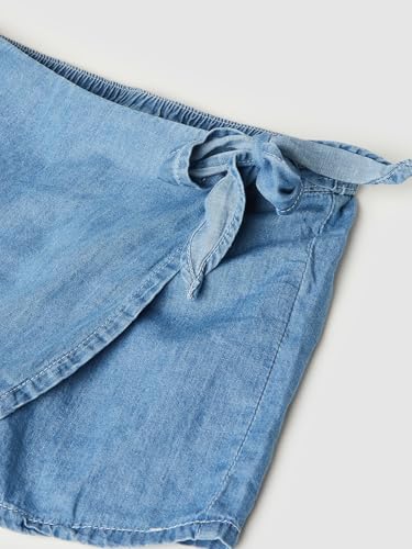 Max Pure Cotton Western Skort Light Blue - Image 5 thumbnail