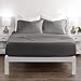 Egyptian Luxury Hotel Collection 4-Piece Bed Sheet Set - Deep Pockets, Wrinkle and Fade Resistant, Hypoallergenic Sheet and Pillow Case Set  - Queen, Gray