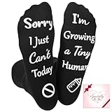 Sunia New Mom Gifts for Pregnant Women, Funny Socks Pregnancy Gifts for Expecting Mom, Mother to be Gift for First Time Mommy, Christmas Gift for Pregnant Wife, Friends & Sisters