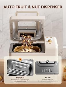 Neretva 2.2LB 15-in-1 Bread Machine with Dual Heater and Auto Nut Dispenser — photo 4 of 6
