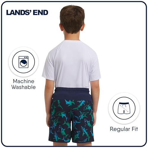 Lands' End Boys' Swimwear UPF 50 Comfort Liner Swim Trunks2