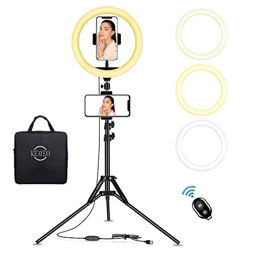 Review 12 inch Selfie Ring Light for Live Stream/Makeup/YouTube Video, Dimmab LED Ring Lights with 3 Light Modes & 10 Brightness and Phone Holder for TikTok Photography, Compatible for iPhone & Android Review 12 inch Selfie Ring Light for Live Stream/Makeup/YouTube Video, Dimmab LED Ring Lights with 3 Light Modes & 10 Brightness and Phone Holder for TikTok Photography, Compatible for iPhone & Android