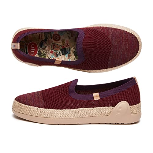 Image of UIN Shoes for Women Slip On Sneakers Comfortable Lightweight Barefoot Travel Art Painted Casual Loafers